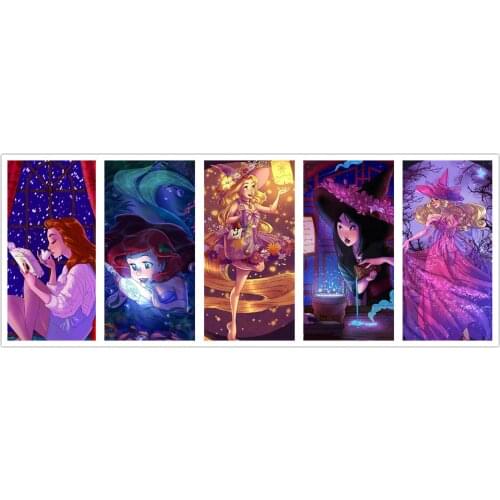 Disney Princess Set Square Sound 5D DIY Diamond Painting Embroidery Cross Stitch kit Mosaic Craft Lover for Kids Gift Home Decor