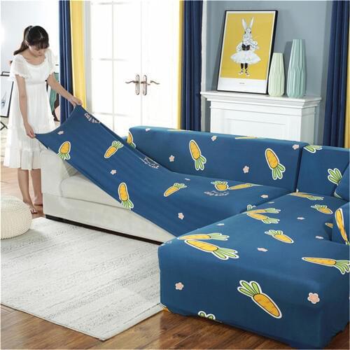 New Printing Tight Wrap Sofa Cover Elastic Needs Order 2 Pieces Sofa Cover If L-style Sectional Corner Sofa capa de sofa