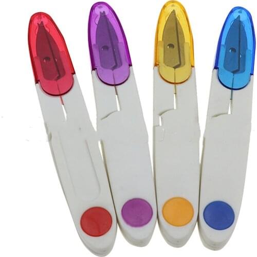 Scissors Cross Stitch Novelty Plastic Handle Sewing Snip Thread Cutter Tailor DIY Craft Embroidery Tools Accessories