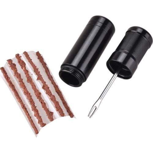 Original Bicycle Tubeless Tire Repair Tool Tyre Drill Puncture for Urgent Glue Free Repair Optional Rubber Stripe