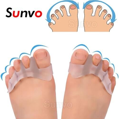 Sunvo Hallux Valgus Orthotics Bunion Splint for Separate All Toe Big Bone Orthopedic Foot Hammer Corrector Separator Inserts Pad