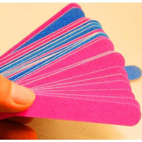 5pcs/pack Nail Art File Buffer Sandpaper Professional Nail Files Buffing Nail Grit Slim Crescent Buffer K0O0
