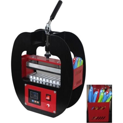 Plastic Sublimation 10 Pens Heat Transfer Press Printing Machine DIY Ball Pen Heat Press Printing logo Pattern