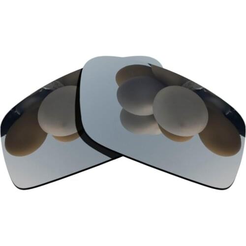 Polarized Sunglasses Replacement Lenses for-Twitch Frame - Silver