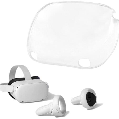 Transparent Anti-scratch VR Headset Front Lens Cover Protective Shell Skin Cover For Oculus Quest 2 Accessories enhance sight