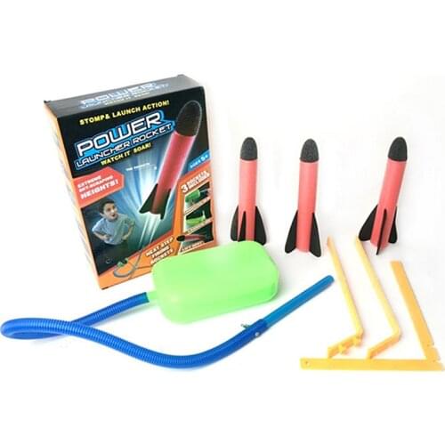 Rocket Launcher Toys Sport Game Kids Rocket Launcher Air Step Pump Power Rocket Outdoor Sport Toys For Children
