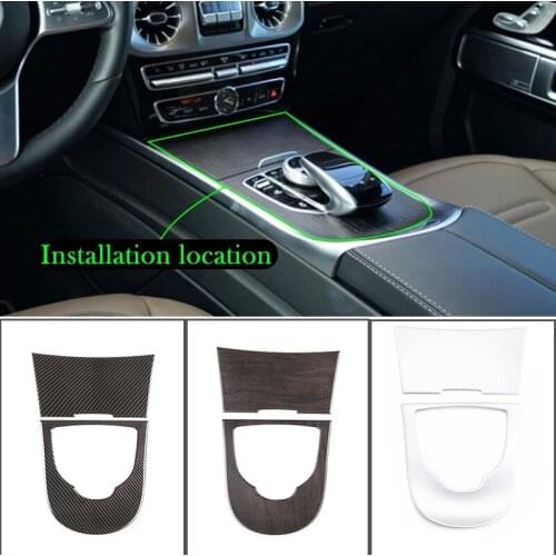 For Mercedes Benz G Class W463 G500 G63 2019-20 Car styling ABS Central Car Central Control Panel Protective Cover Trim Sticker