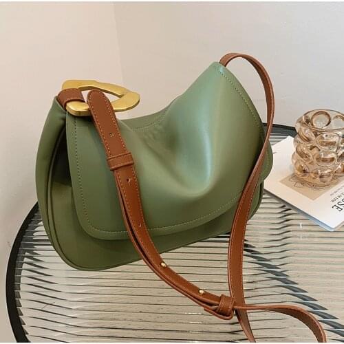 Crossbody Bags for Women Simple Leather Messenger Bags Girls Sac A Main Femme Female Shoulder Bag Vintage Luxury Handbag Fashion