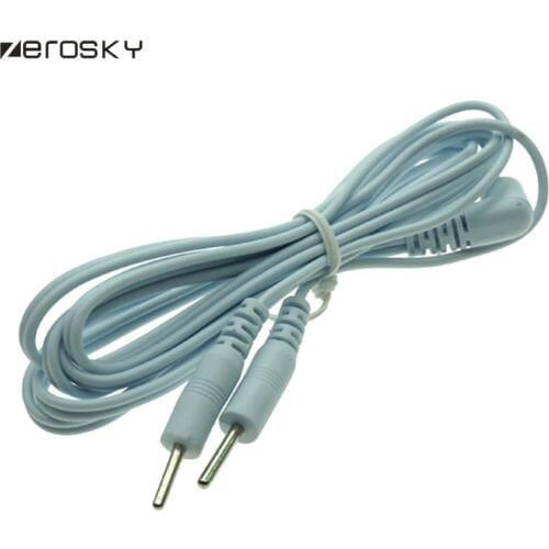 Zerosky Adult Electro Sex 2 Heads Needle Cable Electro Shock Medical Themey Fetish Male Female Masturbation Accessories Wires