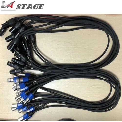 Free Shipping 10pcs/Lot 1M-20M DMX Cable DMX Line For LED Par Moving Head Lights