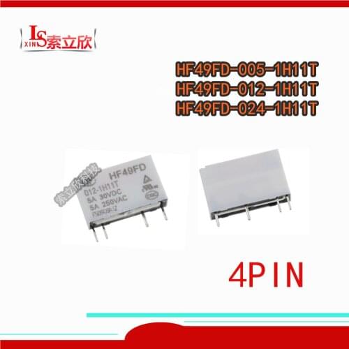 10PCS/lot 100%Original New Relay HF49FD-005-1H11T HF49FD-012-1H11T HF49FD-024-1H11T HF49FD 012-1H11T HF49FD 012 1H11T 4PIN