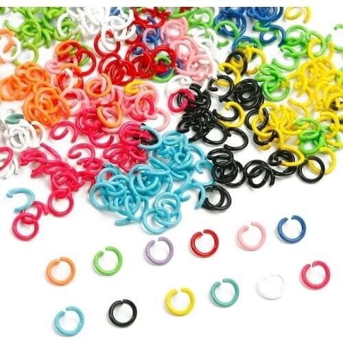 100pcs/bag 8 mm Colorful Open Jump Rings Split Jump Ring Connector For Diy Jewelry Making Findings Accessories Supplie
