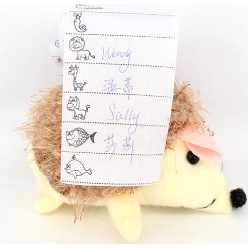 100pcs White Name Label Woven Custom Clothing Labels Fabric Tags Marker for School Clothes 2019