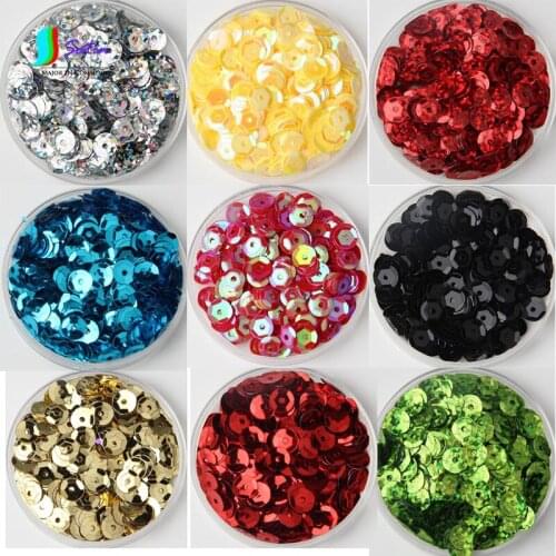 Dance Dress Performance Clothes Decorate Sew Mini Size Round 6mm Concave Loose Sequin 10800pcs S0357H