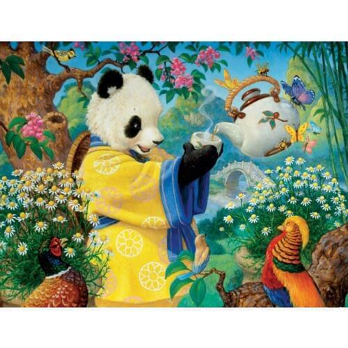3D DIY Diamond Painting Panda Cross Stitch Needlework Mosaic Square Drill 5D Diamond Embroidery Icon Butterfly Decor Painting