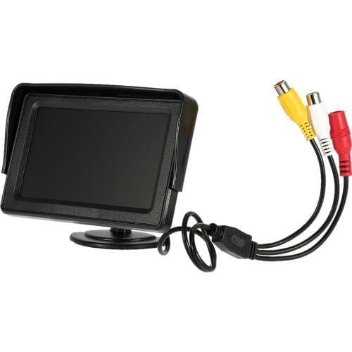 4.3 Inch Backup Reverse System TFT LCD Monitor with Sunshade Wireless Transmitter Car Rear View Camera