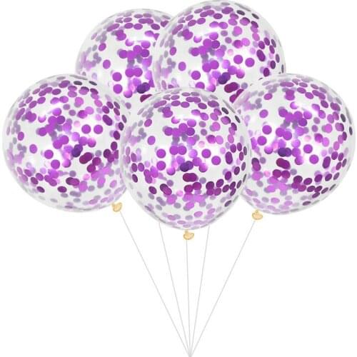 5/10 Pcs 12inch Wedding Christmas Decoration Baby Shower Birthday Party Decor Air Balloons Glitter Confetti Latex Balloons