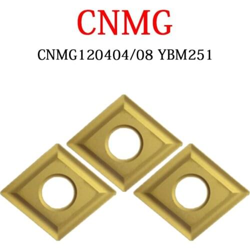 Diamond CNC Lathe Blades CNMG CNMG12 CNMG120404 120404 CNMG120408 120408 YBM251 Turning Inserts For Stainless Steel Machine