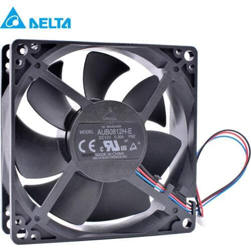 AUB0812H-E YNZ 8cm 8025 12V 0.3A 8CM 3 wire projector axial cooling fan