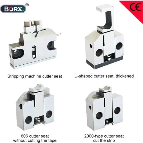Mute terminal applicator cutting seat terminal cushion parts terminal cut holder crimp and strip blade core seat