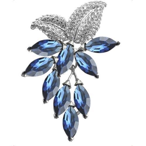 1 Piece Crystal Flower Large Brooch Pins and Brooches Wedding Jewelry Bijouterie Corsage Dress Coat Accessories