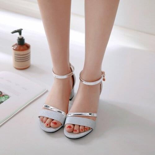 Big Size 9 10 11 12 13 14 15 16 17 18 19 high heels sandals women shoes woman summer ladies Open-toed buckled sandals