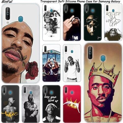 2Pac Tupac Amaru Shakur Silicone Phone Case For Samsung Galaxy A80 A70 A60 A50 A40 A40S A30 A20E A2CORE M40 Note 10 Plus 9 8 5