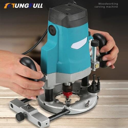 Electric Trimmer Wood Milling Machine Woodworking Router Trimmer Engraving Slotting Trimming Machine Hand Carving Machine