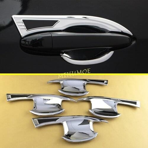 Car Chrome Exterior Door Handle Surrounds Trim For 2017-2022 Jeep Compass