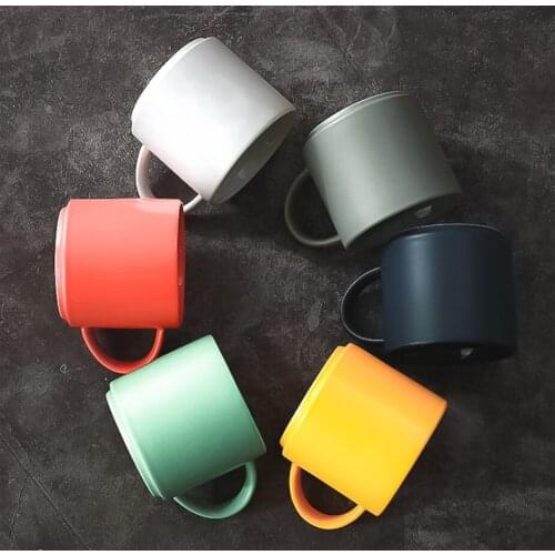 400ml large volume ceramic mug, porcelain mug with color, logo printing is available
