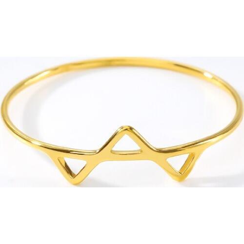 Letter Open V Ring Fashion Wedding Band Anti-allergy Jewelry Wave Type Bijoux Femme Rings Gift For Men Jewellery