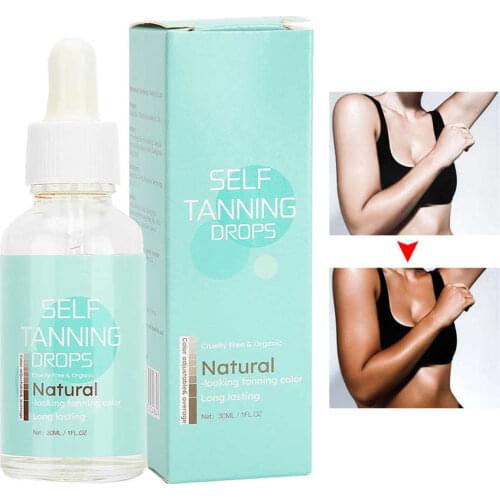 LANTHOME Self Tanning Concentrated Drops Body Face Self Tanner Sunless Self Tanning Water
