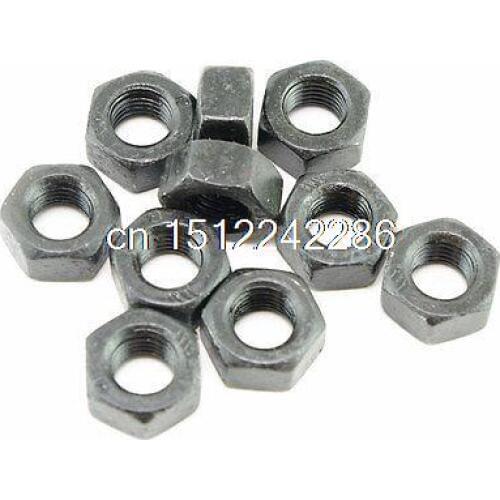 Lot25 Metric M8 1 00mm Fine Pitch Thread Nuts Black Finish