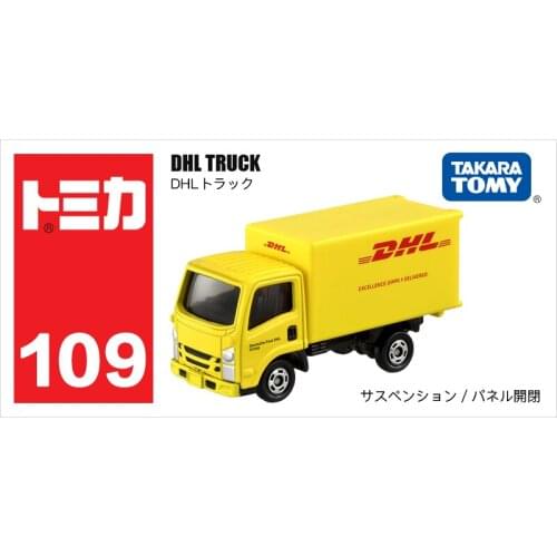 TOMY 1:64 DHL Express Delivery Trucks NO.109 Simulation Model Car