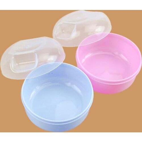 Soft Perfect Baby Face Body Cosmetic Bath Puff Sponge Container Box Powder Case C5AF