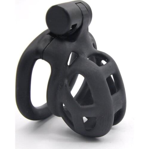 2021 1.0 Cobra Male Chastity Device Breathable Resin Cock Cage With 4 Penis Ring BDSM Sex Toys for Men Chastity Belt Adult Games