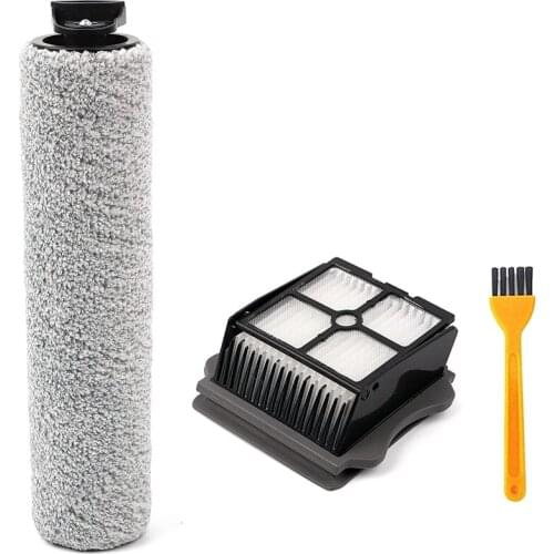 Roller Brush and Filter for Tineco Floor One S3 and IFloor 3 Cordless Wet Dry Vacuum Cleaner Replacement Parts
