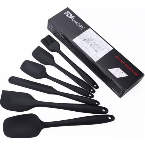 Silicone kitchenware 6-piece cream spatula baking tool spatula oil brush set cake accessories cake tools Kitchen gadget set