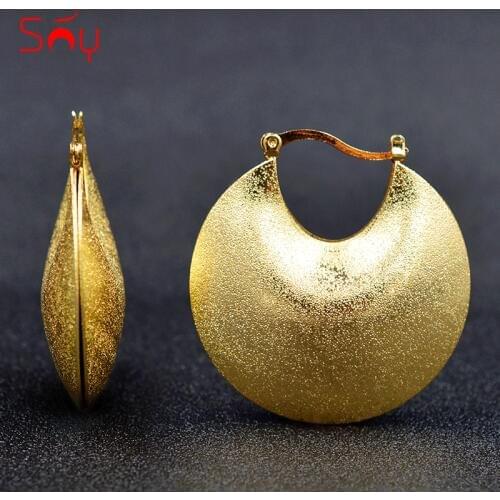 Sunny Jewelry Unique Statement Jewelry 2020 Big Round Hoop Earrings For Women Girls Gifts Dubai Fashion Earrings For Party Daily