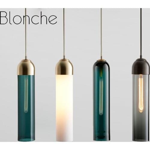 Modern Pendant Lamps Luminaire Lustre Bedroom Bedside Lamp Kitchen Dining Room Staircase Corridor Home Decoration Lighting Glass