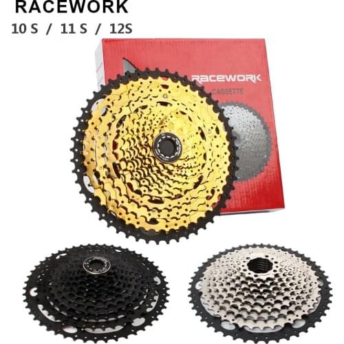RACEWORK 11-42T 11-46T 11-50T 11-52T 10s 11s 12s Speed Mountain mtb Bike bicycle Cassette 42T 46T 50T 52T flywheel black gold