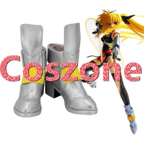Magical Girl Nanoha Takamachi Cosplay Shoes Boots Halloween Cosplay Costume Accessories