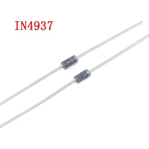 100PCS IN4937 1N4937 DO-41 Fast Switching Rectifier Diode 1A 600V