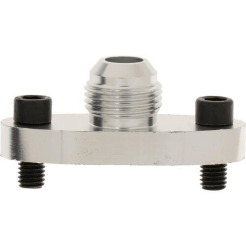 Billet Aluminum TF008 Turbo Chargers Part Oil Feed Inlet Flange Gasket Kit 10AN Fitting T3 T4