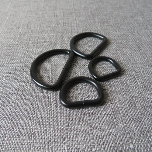 10Pcs 10mm 12mm 15mm 20mm 25mm 32mm Metal Buckle D Ring DIY Bag Handbag Dog Collar Leash Harness Clasp Garment Sewing Accessory