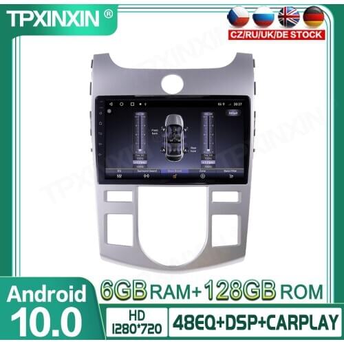128GB Android 10.0 For Kia Cerato 2008-2013 Car Multimedia Player GPS Navigation Head Unit Auto Radio Audio Stereo Tape Recorder