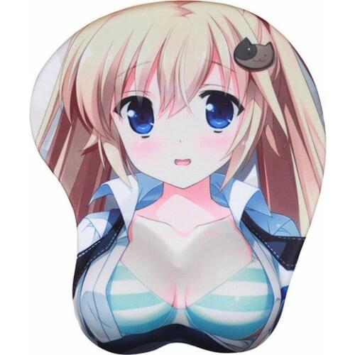3D Mouse Pad With Wrist Rest Soft Cartoon Gaming Mousepad Anime Cute Sexy Mouse Mats Laptop Office Computer Table Desk Mat