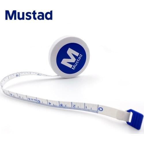 Mustad Mini Automatic Telescopic Portable Tape Measure Fish Soft Ruler Stream Micro Things Lure Fishing Gadget Accessories Photo