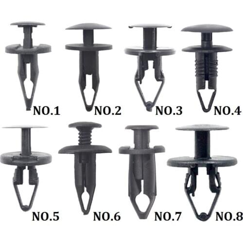 20Pcs Car Plastic Rivet Bumper Fender Retainer Fastener Mud Flaps Push Clips Fit For Ford Toyota Chevrolet Buick VW