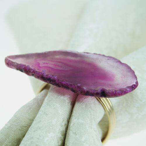 Free shipping natural stone napkin ring decoration napkin holder for wedding 12 pcs qn19080702